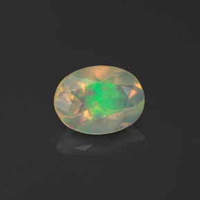 Opale multicolore naturelle transparent, 0,78 ct, transparent / translucide