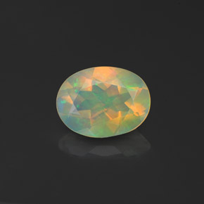 Opale multicolore naturelle transparent, 0,93 ct, transparent / translucide
