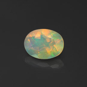 Opale multicolore naturelle transparent, 0,93 ct, transparent / translucide