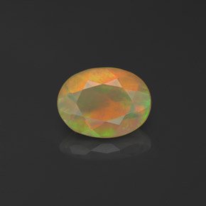 Opale multicolore naturelle transparent, 0,76 ct, transparent / translucide
