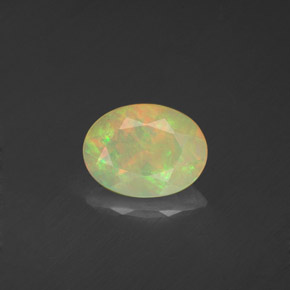 Opale multicolore naturelle transparent, 0,70 ct, transparent / translucide