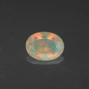 Opale multicolore naturelle transparent, 0,71 ct, transparent / translucide