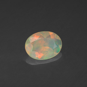 Opale multicolore naturelle transparent, 0,71 ct, transparent / translucide