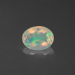 Opale multicolore naturelle transparent, 0,71 ct, transparent / translucide