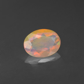 Opale multicolore naturelle transparent, 0,70 ct, transparent / translucide