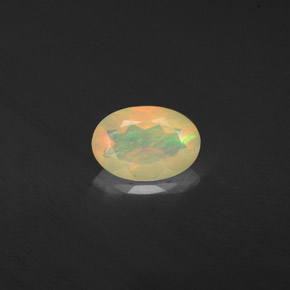 Opale multicolore naturelle transparent, 0,41 ct, transparent / translucide