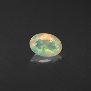 Opale multicolore naturelle transparent, 0,36 ct, transparent / translucide