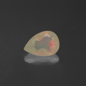 Opale multicolore naturelle transparent, 0,38 ct, transparent / translucide