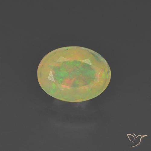 0.73ct Naturel Multicolore Opale, ovale, Translucide