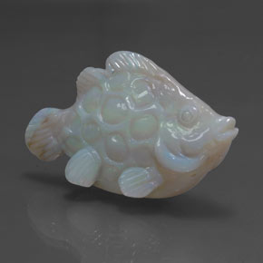 Opale multicolore naturelle forme fantaisie, 23,81 ct, opaque