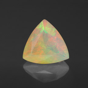 Opale multicolore naturelle transparent, 1,37 ct, transparent / translucide