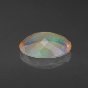 Opale multicolore naturelle transparent, 1,97 ct, transparent / translucide