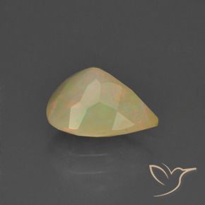 Opale Multicolore naturelle En forme de poire, 1.08 ct, Translucide