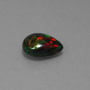 Opale Multicolore naturelle En forme de poire, 1.83 ct, Opaque