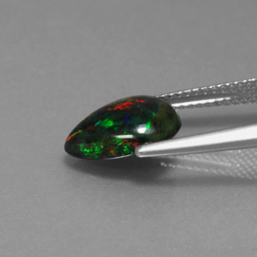 Opale Multicolore naturelle En forme de poire, 1.83 ct, Opaque