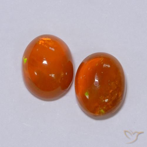 Shop natural 2.56ct Orange intense Opale gems, ovale, from Ethiopie at GemSelect. In stock, global shipping!