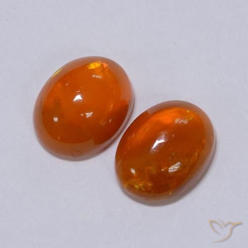 Shop natural 2.56ct Orange intense Opale gems, ovale, from Ethiopie at GemSelect. In stock, global shipping!