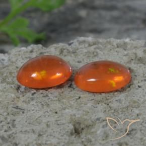 Shop natural 1.41ct Orange rouge foncé Opale gems, ovale, from Ethiopie at GemSelect. In stock, global shipping!