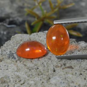 Achetez naturel 1.35ct Orange Opale gems, Coupe ovale, En provenance Ethiopie chez GemSelect. En stock, livraison internationale!