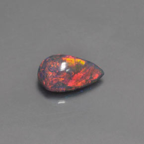 Opale Multicolore naturelle En forme de poire, 1.26 ct, Opaque