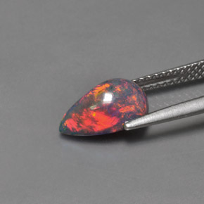 Opale Multicolore naturelle En forme de poire, 1.26 ct, Opaque