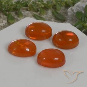 Shop natural 3.82ct Orange feu Opale gems, ovale, from Ethiopie at GemSelect. In stock, global shipping!