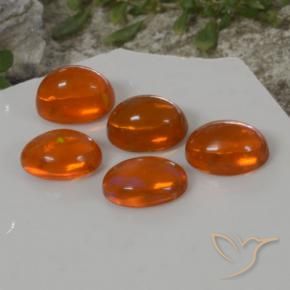 Shop natural 4.79ct Orange feu Opale gems, ovale, from Ethiopie at GemSelect. In stock, global shipping!