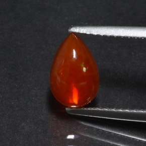 Opale Multicolore naturelle En forme de poire, 1.07 ct, Transparent