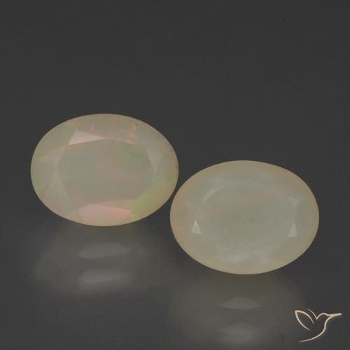 1.82ctw Naturel Multicolore Opale, ovale, Translucide
