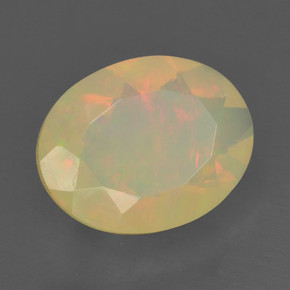 Opale Multicolore naturelle Coupe ovale, 1.27 ct, Translucide