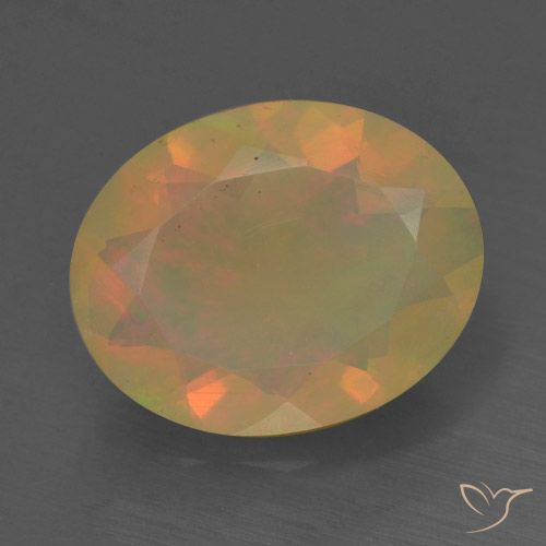 1.30ct Naturel Multicolore Opale, ovale, Translucide