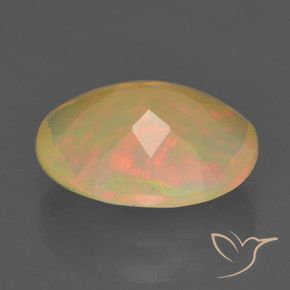 Opale Multicolore naturelle ovale, 1.30 ct, Translucide