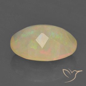 Opale Multicolore naturelle ovale, 1.23 ct, Translucide