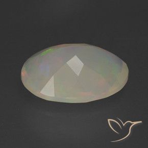 Opale Multicolore naturelle ovale, 1.10 ct, Translucide