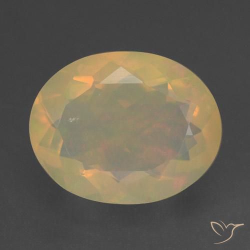 1.42ct Naturel Multicolore Opale, ovale, Transparent