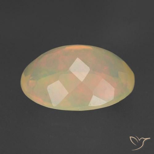 Opale Multicolore naturelle ovale, 1.42 ct, Transparent