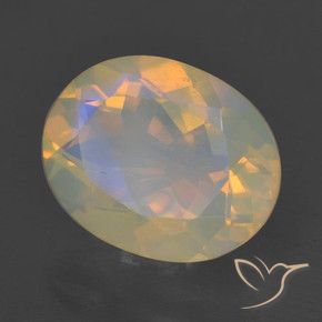 Opale Multicolore naturelle ovale, 1.51 ct, Transparent