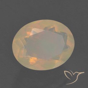 Opale Multicolore naturelle ovale, 1.57 ct, Translucide