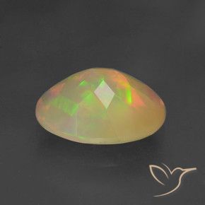 Opale Multicolore naturelle ovale, 1.46 ct, Translucide