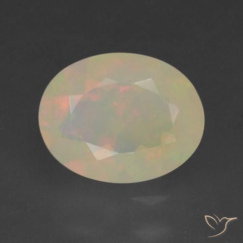 1.13ct Naturel Multicolore Opale, ovale, Translucide
