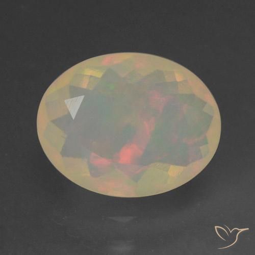 1.31ct Naturel Multicolore Opale, ovale, Transparent