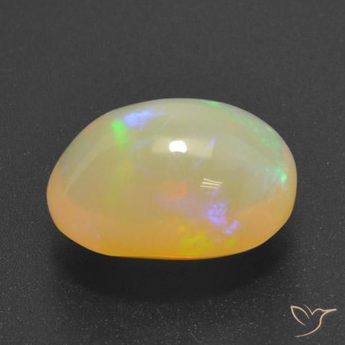 Opale Multicolore naturelle ovale, 15.72 ct, Transparent