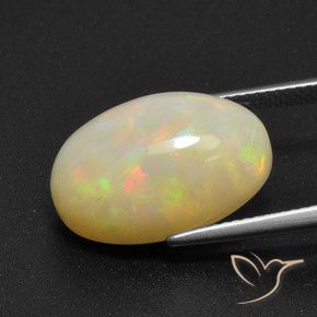 Opale Multicolore naturelle ovale, 9.66 ct, Translucide