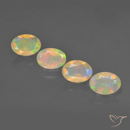 1.60ctw Naturel Multicolore Opale, ovale, Transparent, Photo A