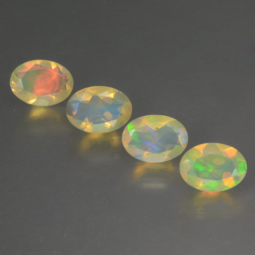Achetez naturel 1.60ct Multicolore Opale gems, Coupe ovale, En provenance Ethiopie chez GemSelect. En stock, livraison internationale!