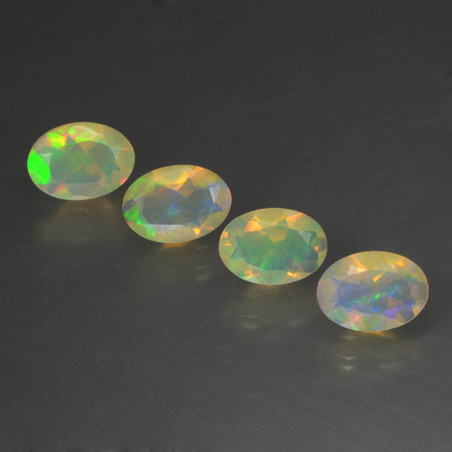 Achetez naturel 1.63ct Multicolore Opale gems, Coupe ovale, En provenance Ethiopie chez GemSelect. En stock, livraison internationale!
