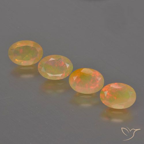 1.83ctw Naturel Multicolore Opale, ovale, Translucide
