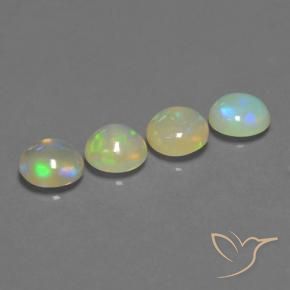 Achetez naturel 2.76ct Multicolore Opale gems, Coupe roude, En provenance Ethiopie chez GemSelect. En stock, livraison internationale!