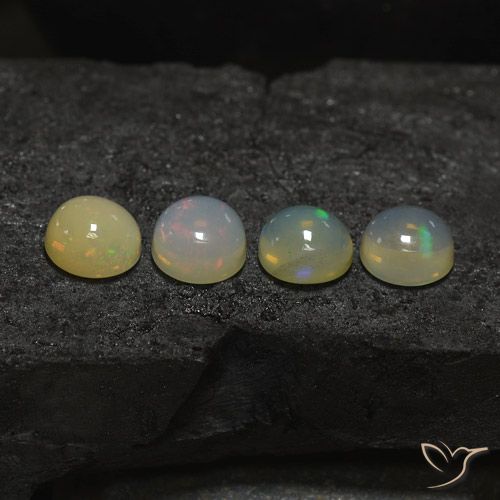 5.75ctw Naturel Multicolore Opale, Tour, Translucide