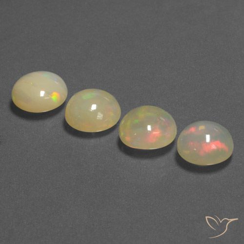 4.71ctw Naturel Multicolore Opale, Tour, Translucide